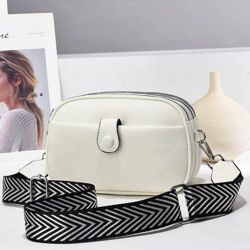 PU Leather Concise & Easy Matching Crossbody Bag attached with hanging strap Solid PC