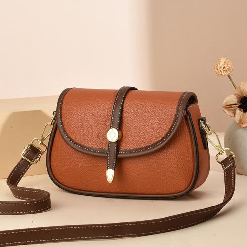 PU Leather hard-surface & easy cleaning Crossbody Bag attached with hanging strap Solid PC