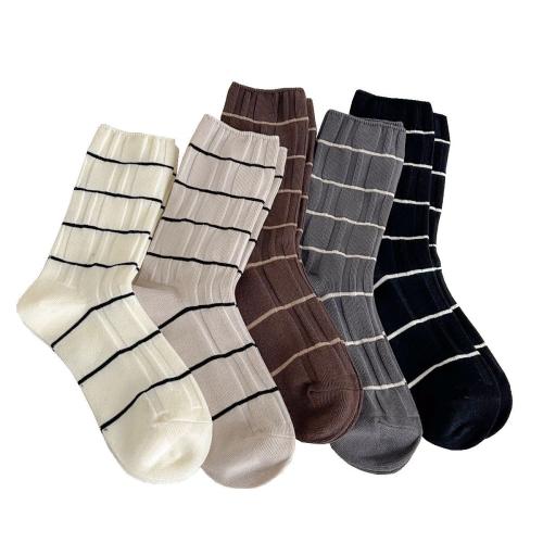 Combed Cotton Women Loose Socks sweat absorption : Lot