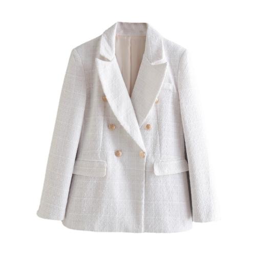 Polyester Women Suit Coat autumn and winter design & slimming & thermal Solid PC