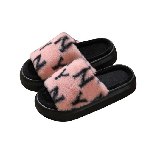 Flannelette & EVA Fluffy slippers hardwearing & thermal Pair