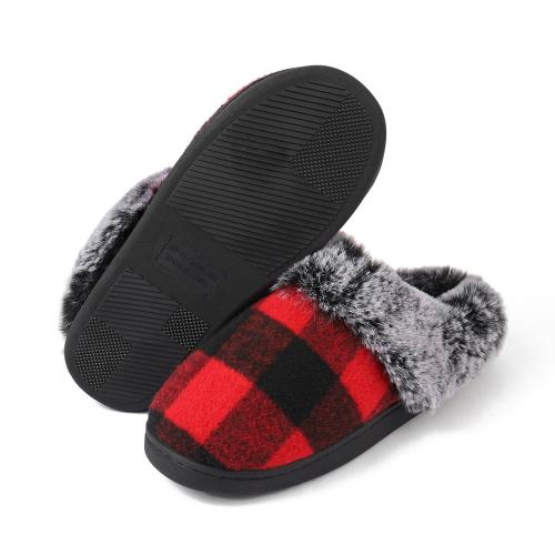 Thermo Plastic Rubber & Flannelette Fluffy slippers hardwearing & thermal Pair