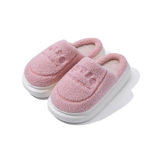 Plush & EVA Fluffy slippers hardwearing & thermal Pair