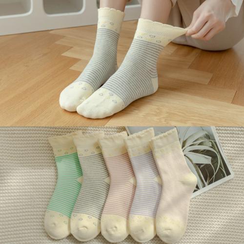 Cotton Pregnant Women Socks antifriction & thicken & sweat absorption printed striped : Lot