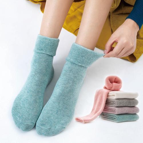 Mixed Fabric & Cotton Pregnant Women Socks thicken & sweat absorption Solid : Lot