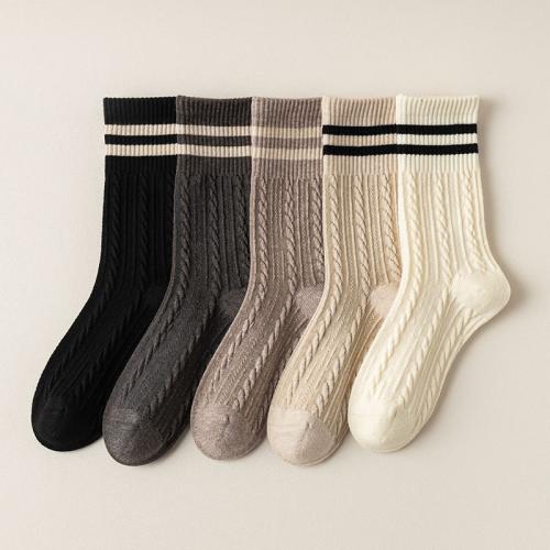 Polyamide & Acrylic Women Ankle Sock thicken & deodorant & sweat absorption & thermal striped : Lot