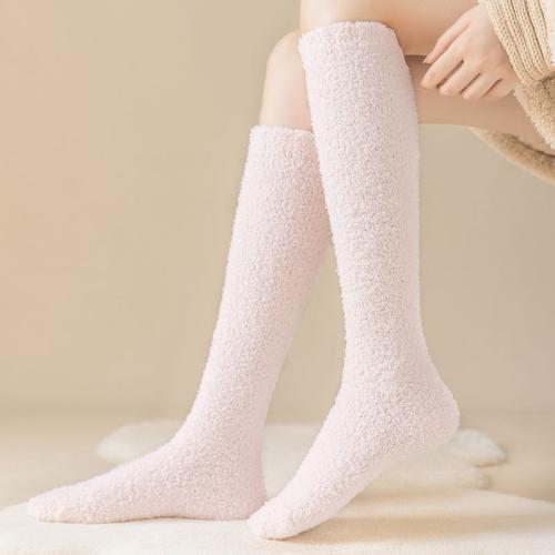 Viscose & Cotton Women Floor Socks thicken & thermal Cotton jacquard Solid : Lot