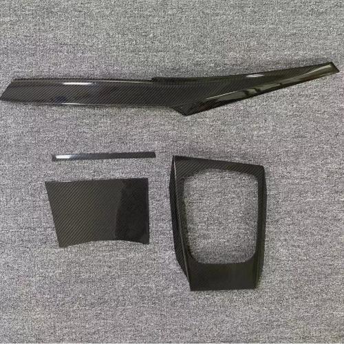 4PCS Carbon Fiber interior Cover Trim Set For Left-hand Drive BMW M3 G80 M4 G82 G20 G22 2023-24