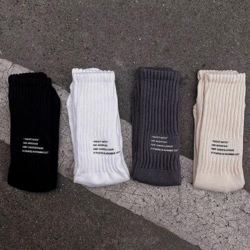 Towel Velvet & Cotton Men Ankle Sock thicken & sweat absorption printed letter : Lot