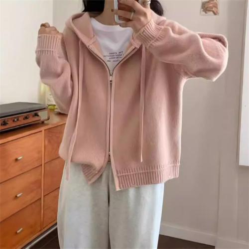 Spandex & Polyester Sweater Coat loose knitted Solid : PC