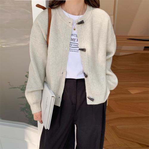 Spandex & Polyester Sweater Coat loose knitted Solid : PC