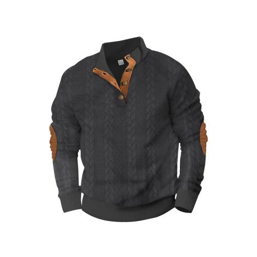 Spandex & Polyester Sweatshirts hommes jacquard plus de couleurs pour le choix pièce