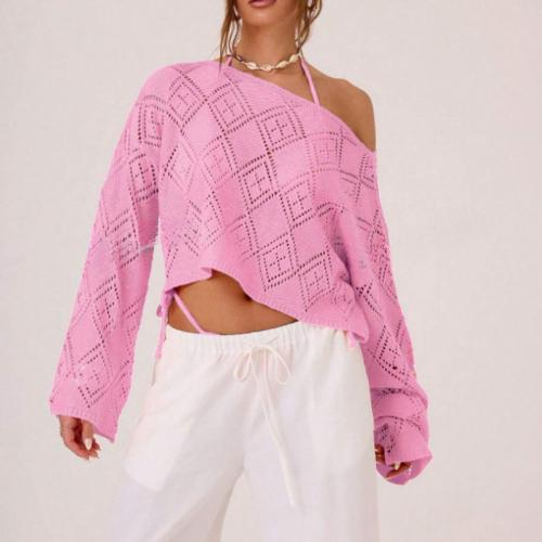 Acrylic Women Knitwear & loose & hollow geometric PC