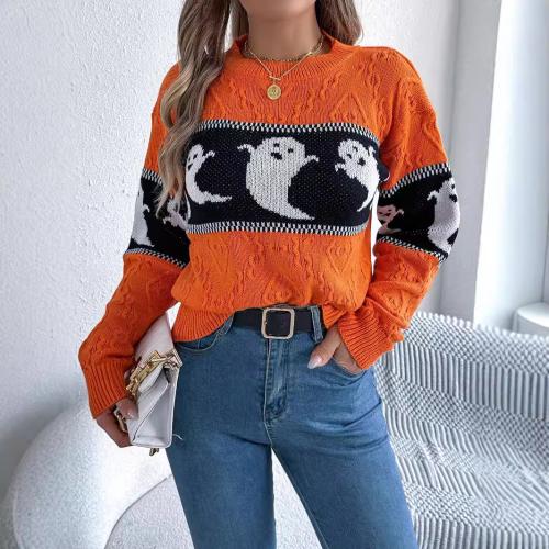 Acrylic Women Sweater Halloween Design PC