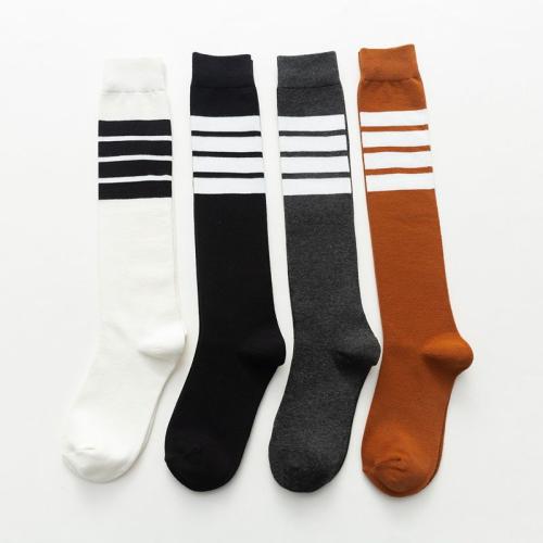 Baumwolle Frauen Kniesocken, Gestreift, mehr Farben zur Auswahl, :, 5Paare/Viel,  Viel