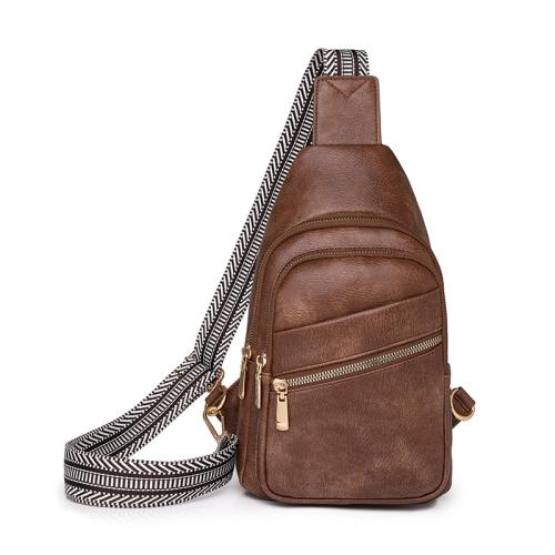 PU Leather Easy Matching Sling Bag large capacity PC