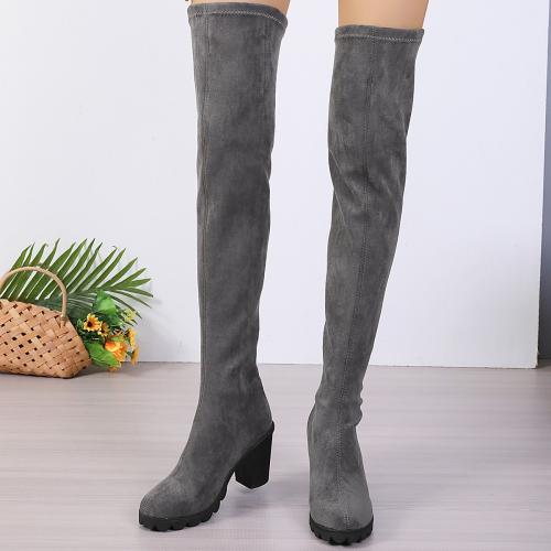 PU Leather chunky Boots hardwearing Pair