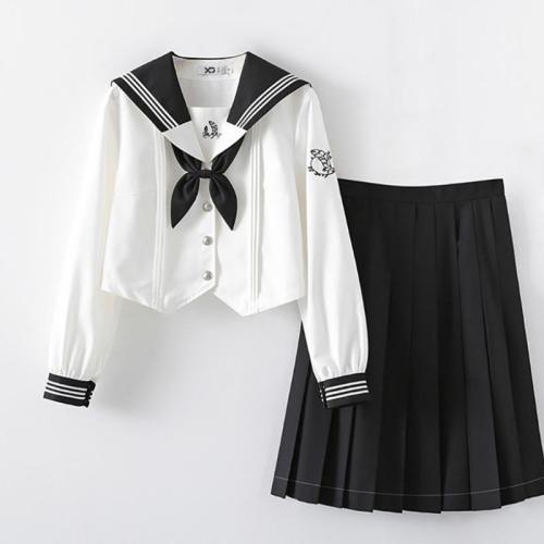 Polyester Slim Two-Piece Dress Set & two piece white and black Set