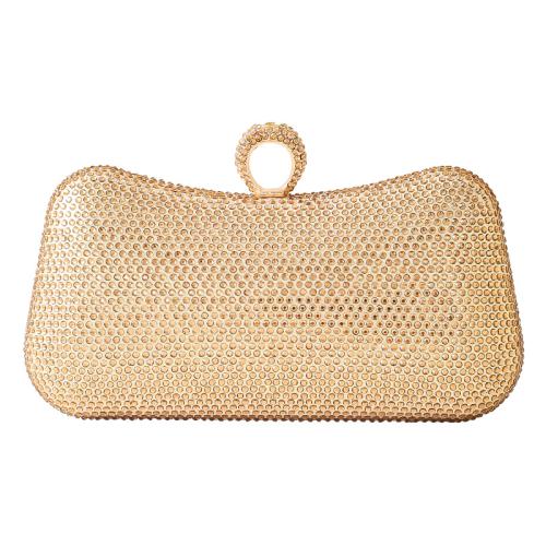 Polyester Easy Matching Clutch Bag with chain & with rhinestone PC