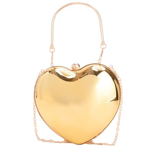 PVC hard-surface & Easy Matching Handbag with chain heart pattern PC