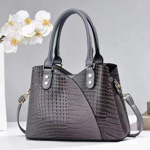 PU Leather easy cleaning & Easy Matching Handbag large capacity & attached with hanging strap Solid PC