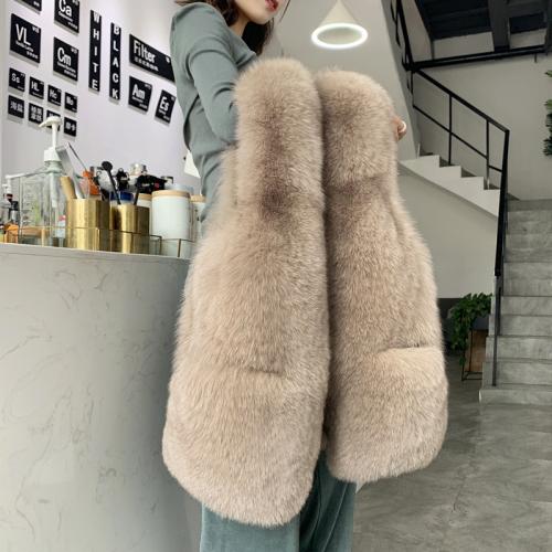 Artificial Wool Sweater Coat & loose & thermal PC