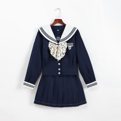 Polyester Zweiteiliges Kleid Set, Navy Blue,  Festgelegt