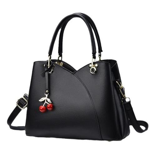 PU Leather Easy Matching Handbag large capacity & attached with hanging strap PC