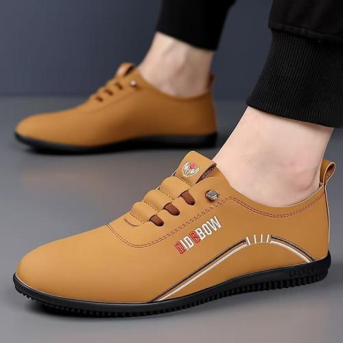 Microfiber PU Synthetic Leather & Rubber Men Dress Shoes hardwearing & breathable Pair