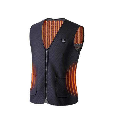 Polyester Gilet de chauffage électrique Noir pièce