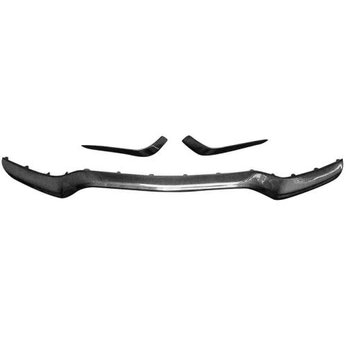 Carbon Fiber Front Bumper Lip Splitter Fins For Mercedes W205 C-Class C63 AMG