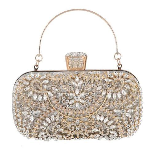 Rhinestone & Polyester Clutch Tas meer kleuren naar keuze stuk