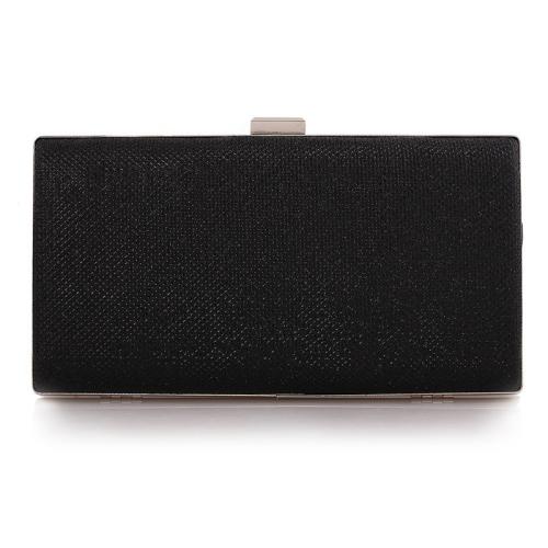 Polyester hard-surface & Easy Matching & Evening Party Clutch Bag attached with hanging strap Solid PC