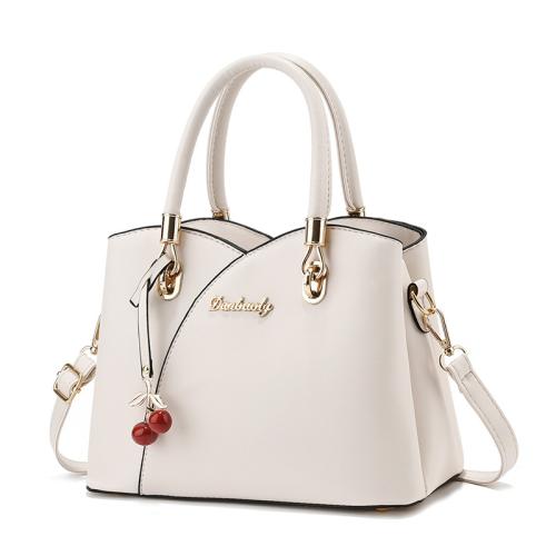 PU Leather Easy Matching Handbag large capacity & attached with hanging strap PC