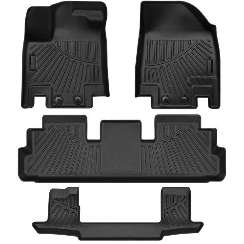 3D 3Rows Floor Mats and Cargo Liner for 2022-2024 Nissan Pathfinder 7 Passengers