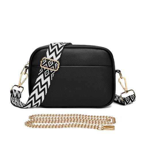 PU Leather Easy Matching Crossbody Bag with chain Lichee Grain PC