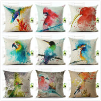 Cotton Linen Throw Pillow Covers printed PC