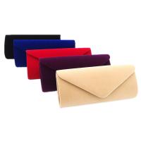 Velour Envelope Clutch Bag attached with hanging strap Unlined Solid PC