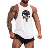 Cotton Athletic Tank Top & breathable printed skull pattern PC