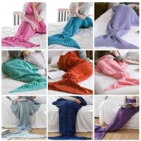 Acrylic Mermaid Tail Blankets Solid PC