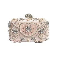 Acrylic Box Bag Clutch Bag attached with hanging strap Polyester Others pink PC