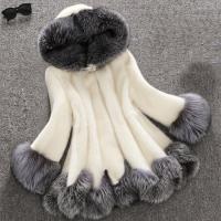 Artificial Fur Waist-controlled & With Siamese Cap & Plus Size Women Coat without belt :XXXXL PC
