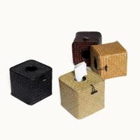 Rattan Tissue-Box, Solide, mehr Farben zur Auswahl,  Stück