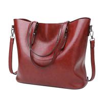 PU Leather Handbag attached with hanging strap Polyester Solid PC