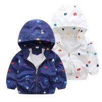 Polyester With Siamese Cap Boy Coat printed Others PC