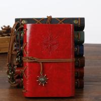 Paper & Cowhide Notebook for office & 80 pages patchwork PC
