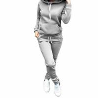Polyester & Katoen Vrouwen Casual Set Sweatshirt & Broek Lappendeken Solide meer kleuren naar keuze stuk