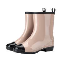 PVC Rain Boots thicken & anti-skidding & waterproof & thermal Solid Pair