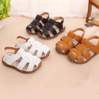 Leather Boy Sandals & anti-skidding & breathable Solid Pair