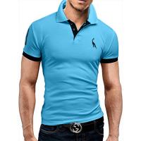 Cotton Slim Polo Shirt contrast color PC